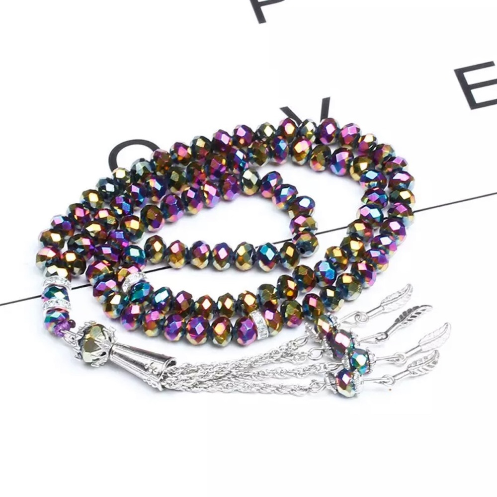 Muslim Islamic prayer beads 100 counts beads , has every 33 stop.